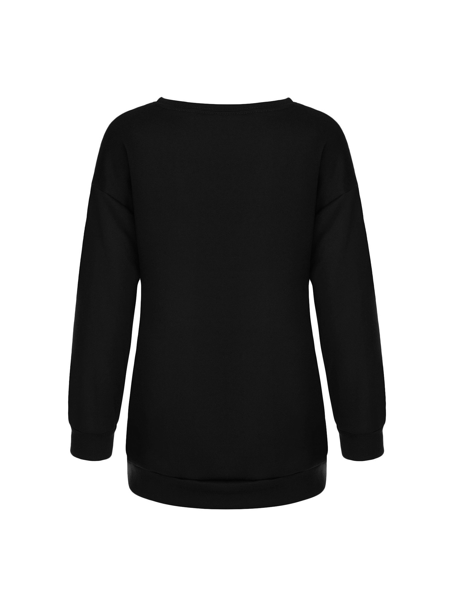 womens sweatshirt casual christmas crew neck printed long sleeve fashion fall loose pullover details 9