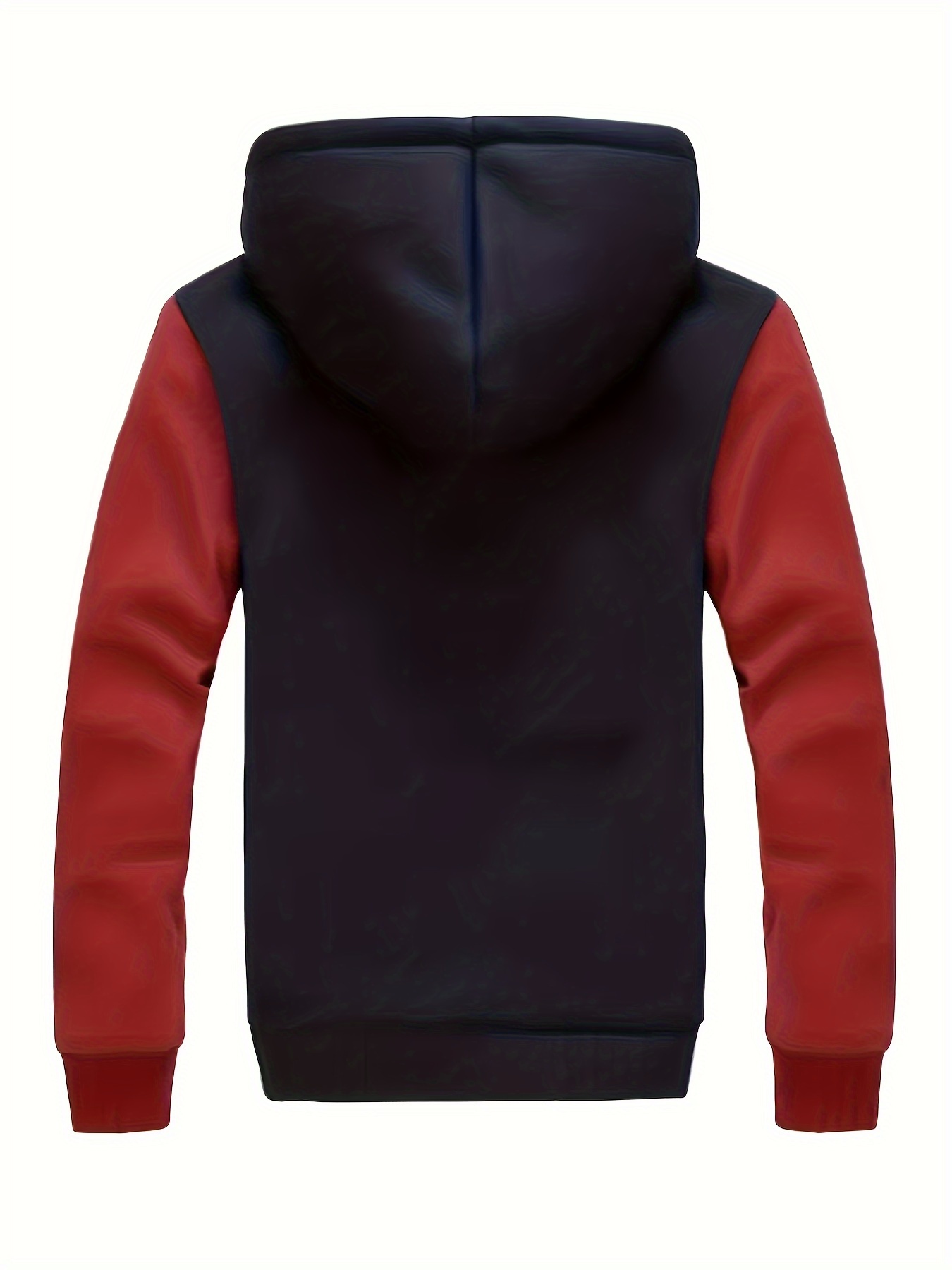 warm fleece hooded jacket mens casual stretch zip up jacket coat for fall details 16