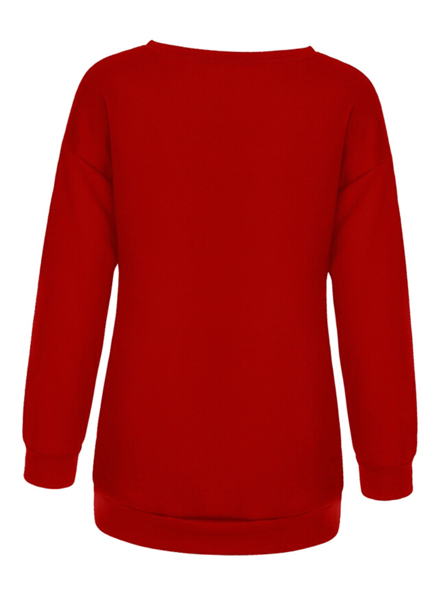womens sweatshirt casual christmas crew neck printed long sleeve fashion fall loose pullover details 14