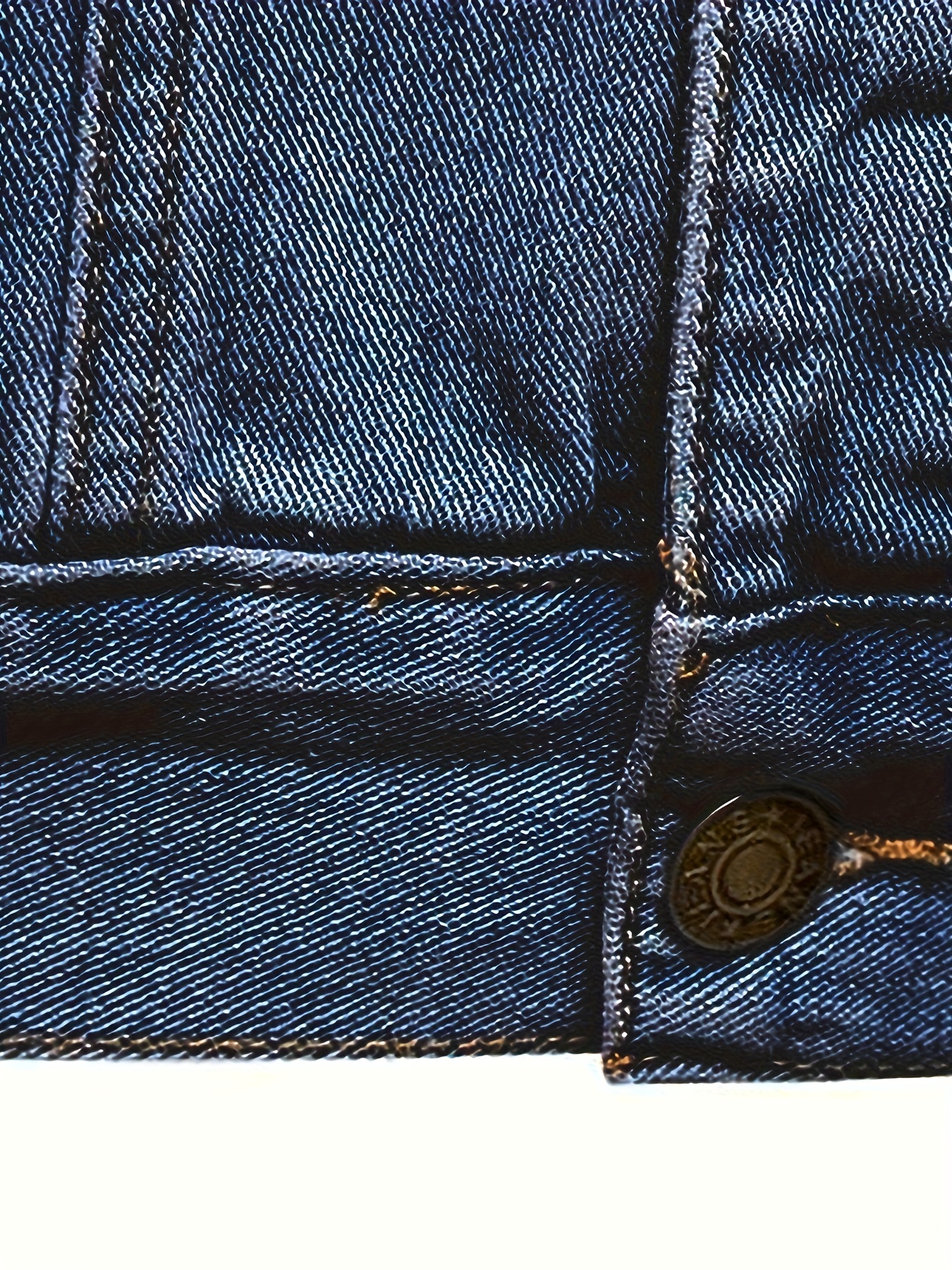 mens retro denim jacket casual street style multi pocket denim jacket details 9