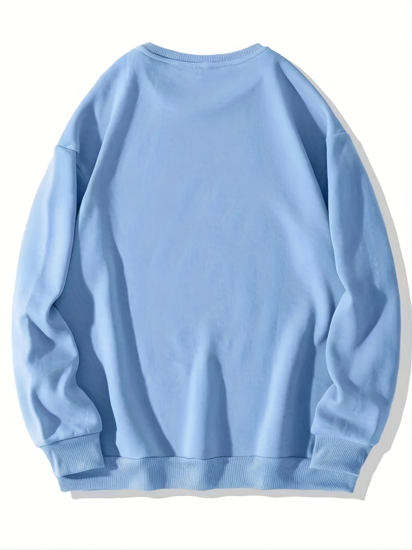 versatile solid pullover sweatshirt casual long sleeve crew neck sweatshirt for fall winter womens clothing details 8