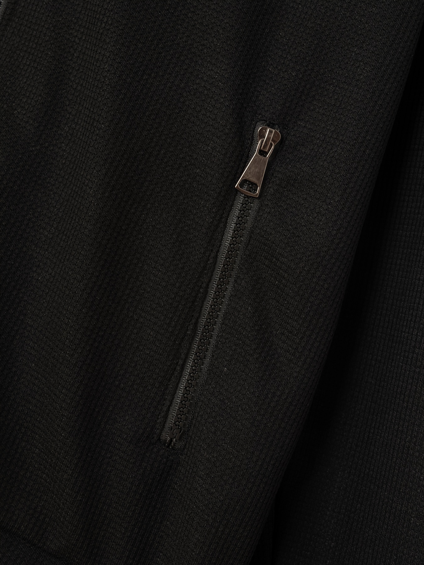 classic design track jacket mens laple casual baseball collar solid color zip up jacket for spring fall details 4