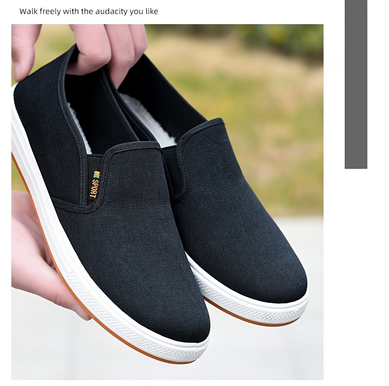 casual canvas shoes men s solid breathable lightweight non details 6