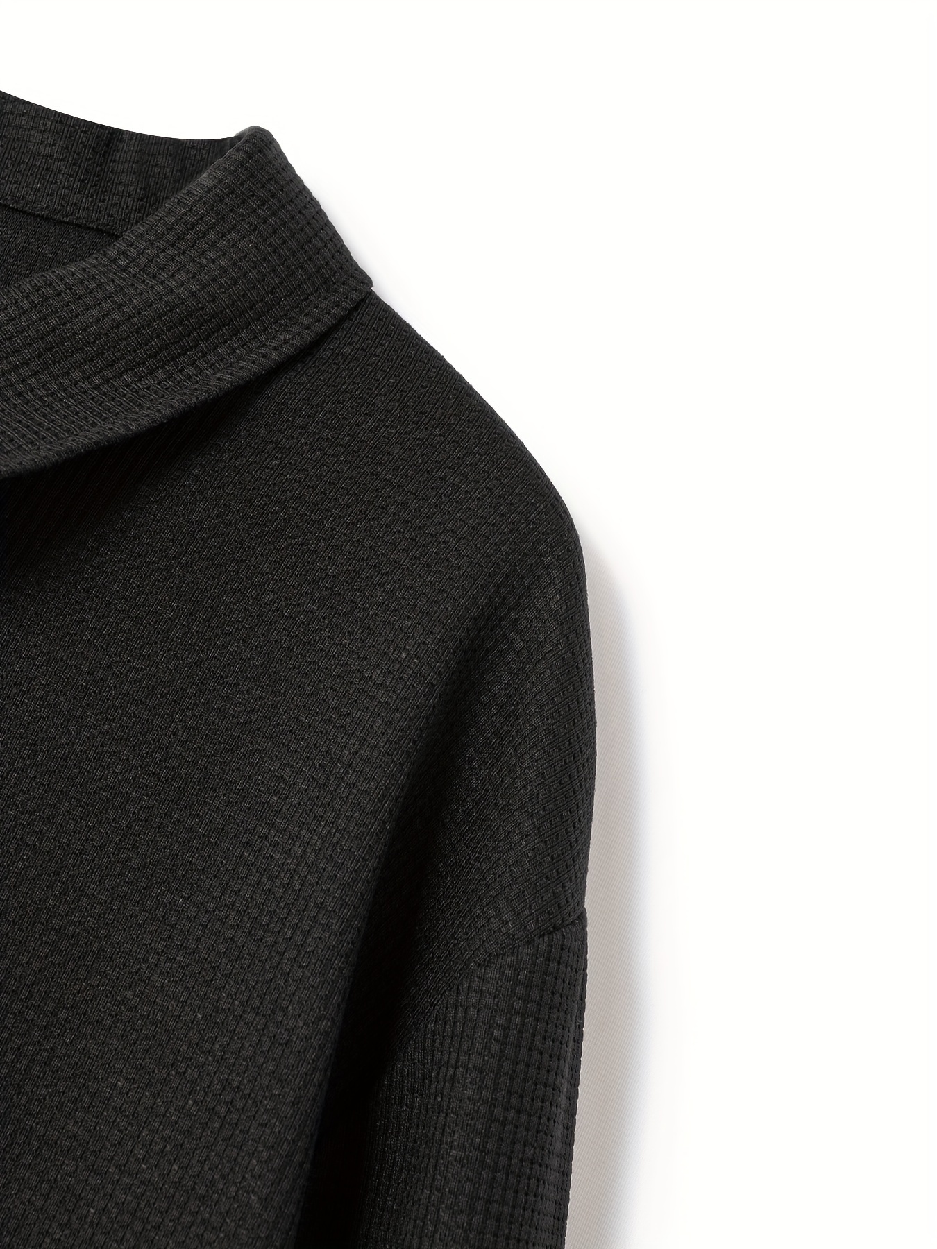 classic design track jacket mens laple casual baseball collar solid color zip up jacket for spring fall details 7