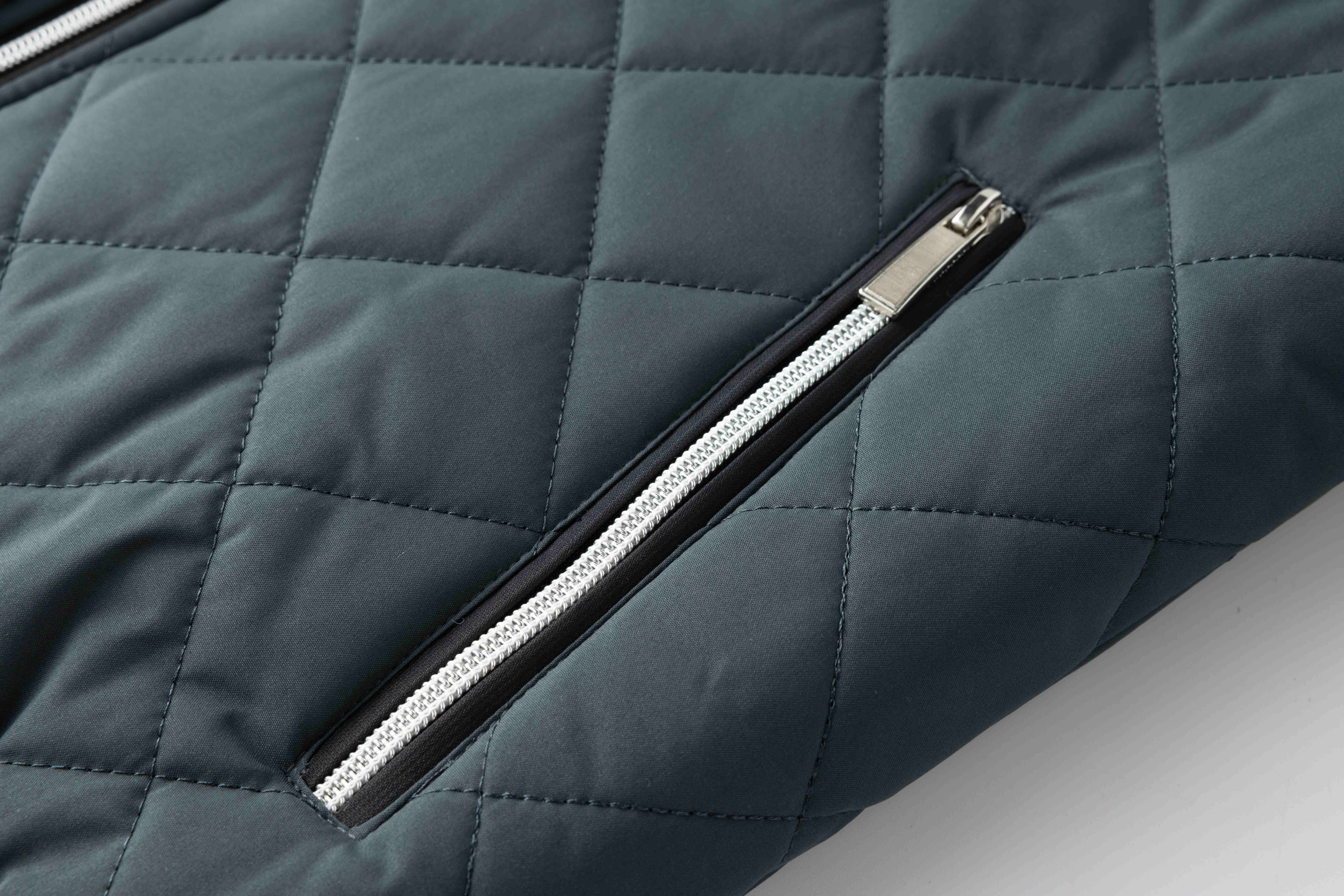 mens warm quilted jacket for fall winter details 17