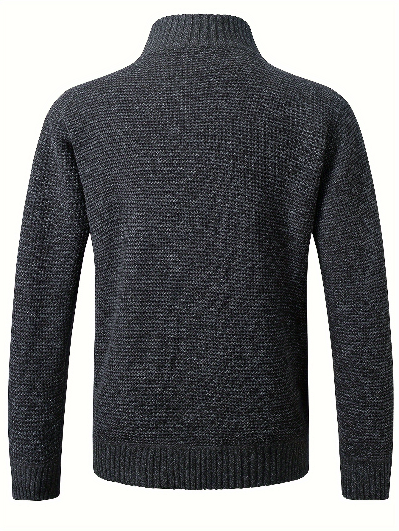 mens warm sweater casual quilted jacket stand collar jacket coat for fall winter details 20