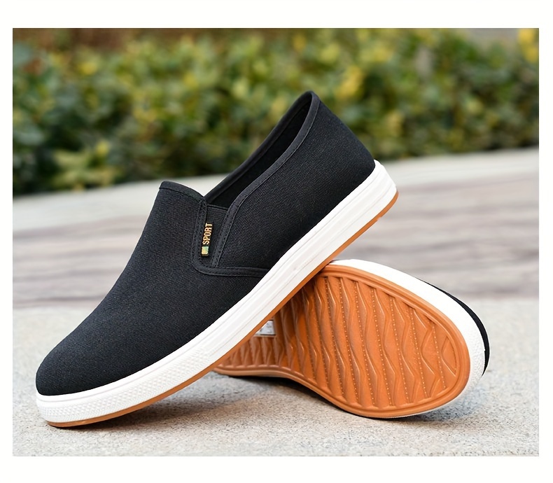 casual canvas shoes men s solid breathable lightweight non details 7
