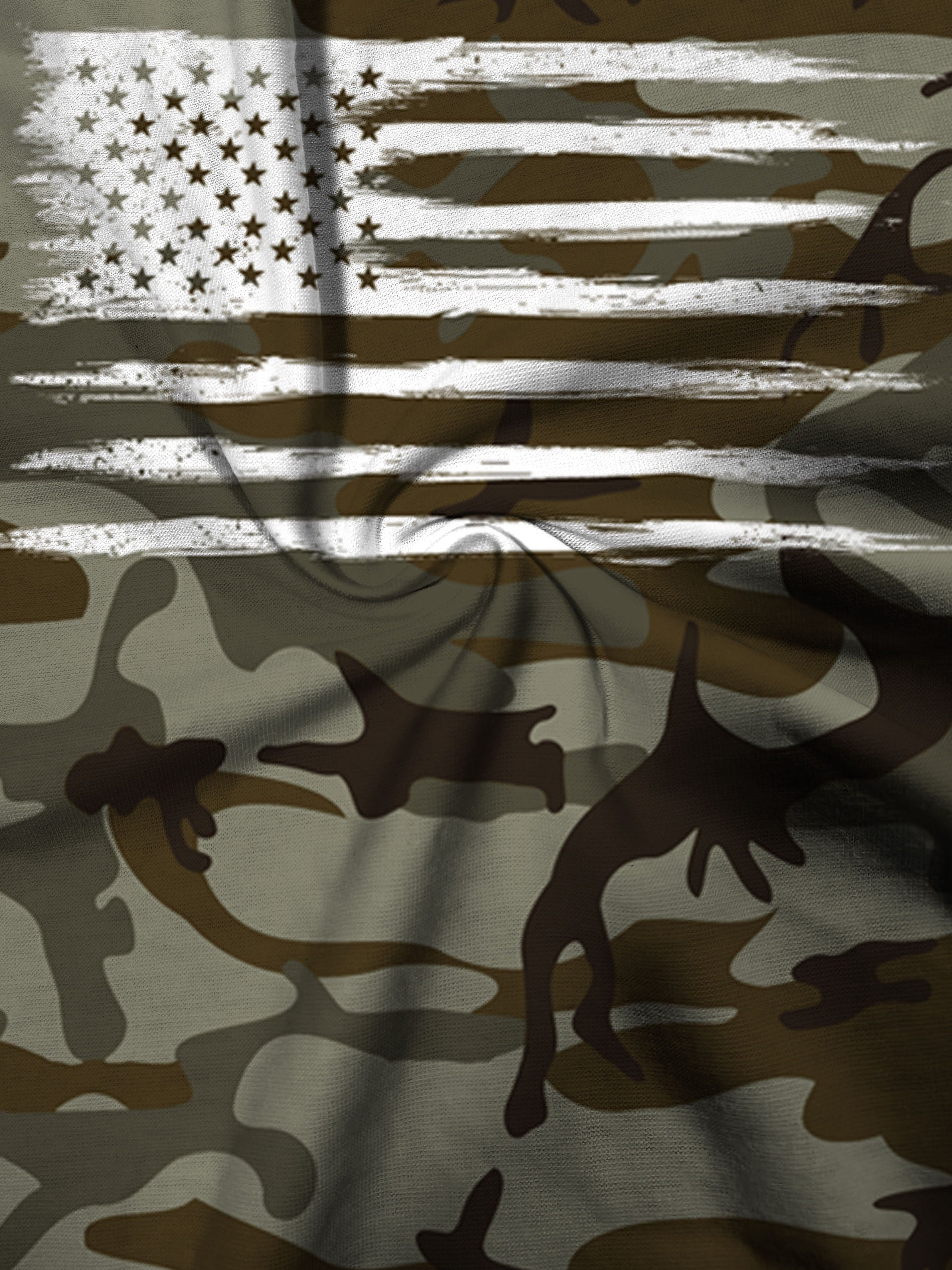 camouflage pattern t shirt mens casual street style stretch round neck tee shirt for summer details 3