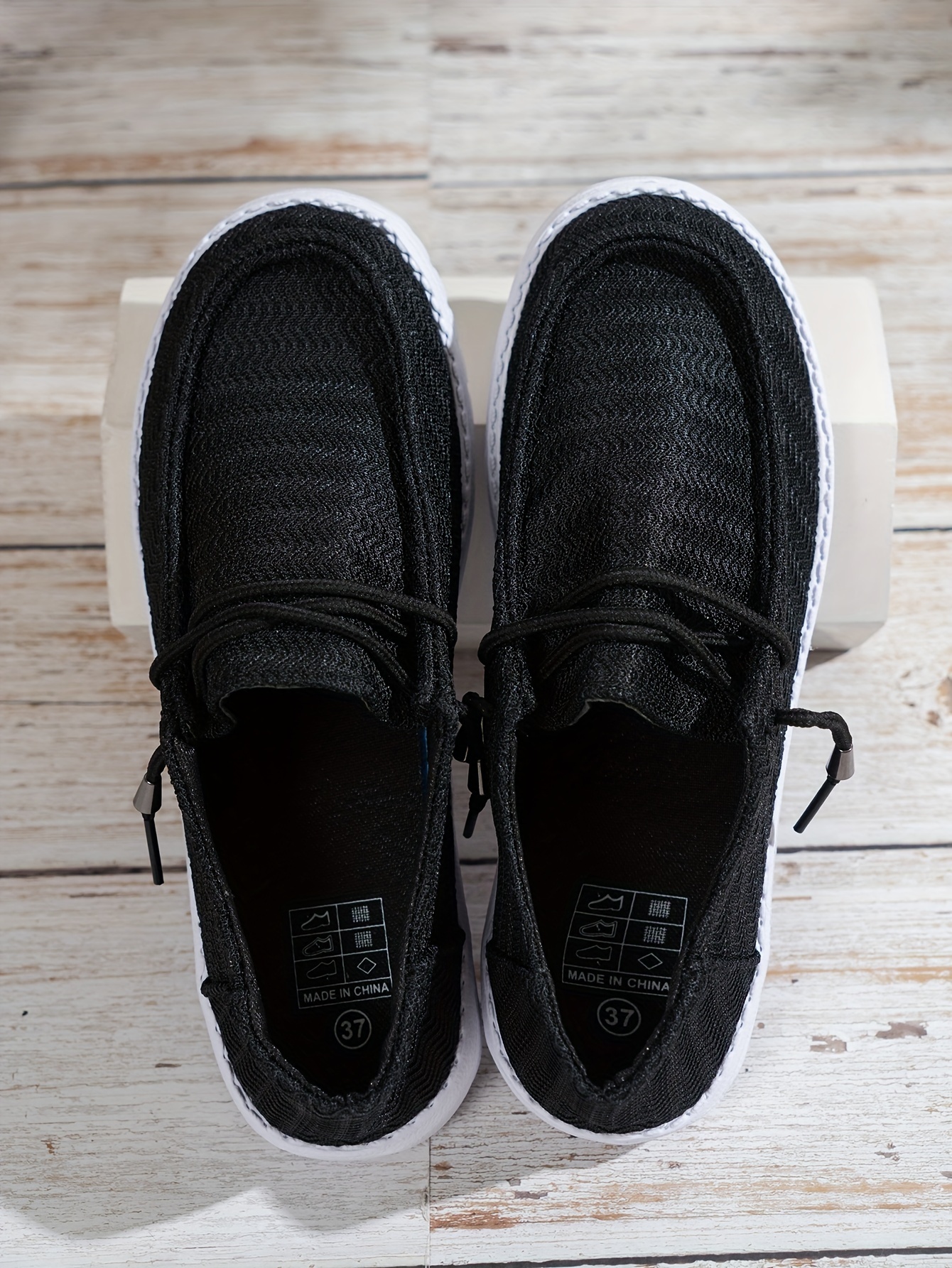 black canvas shoes women s casual breathable slip walking details 3