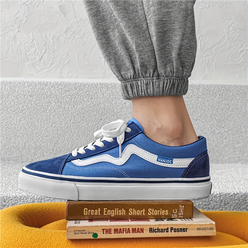 low top skateboard shoes men s trendy colour block comfy non details 6