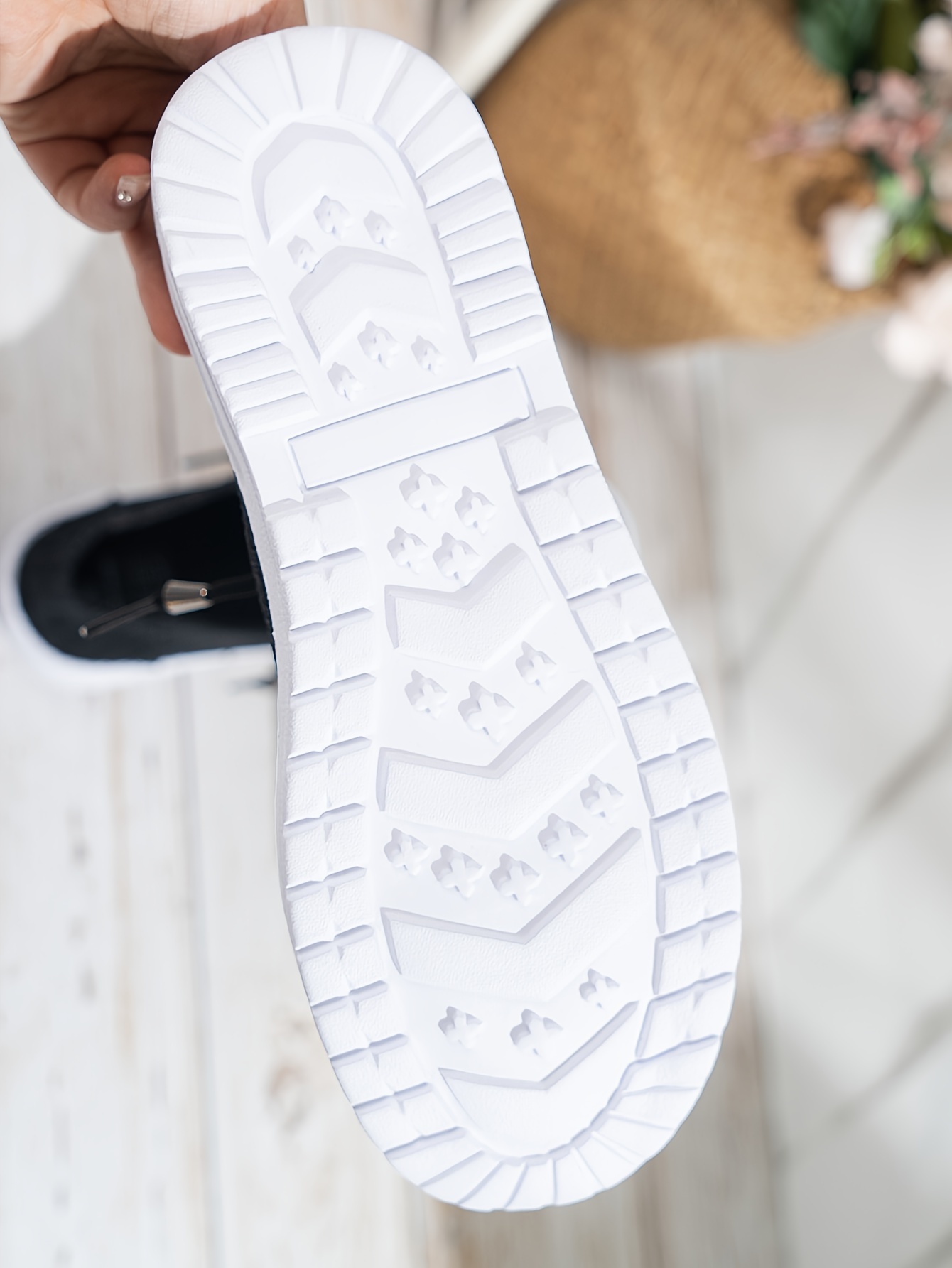 black canvas shoes women s casual breathable slip walking details 5