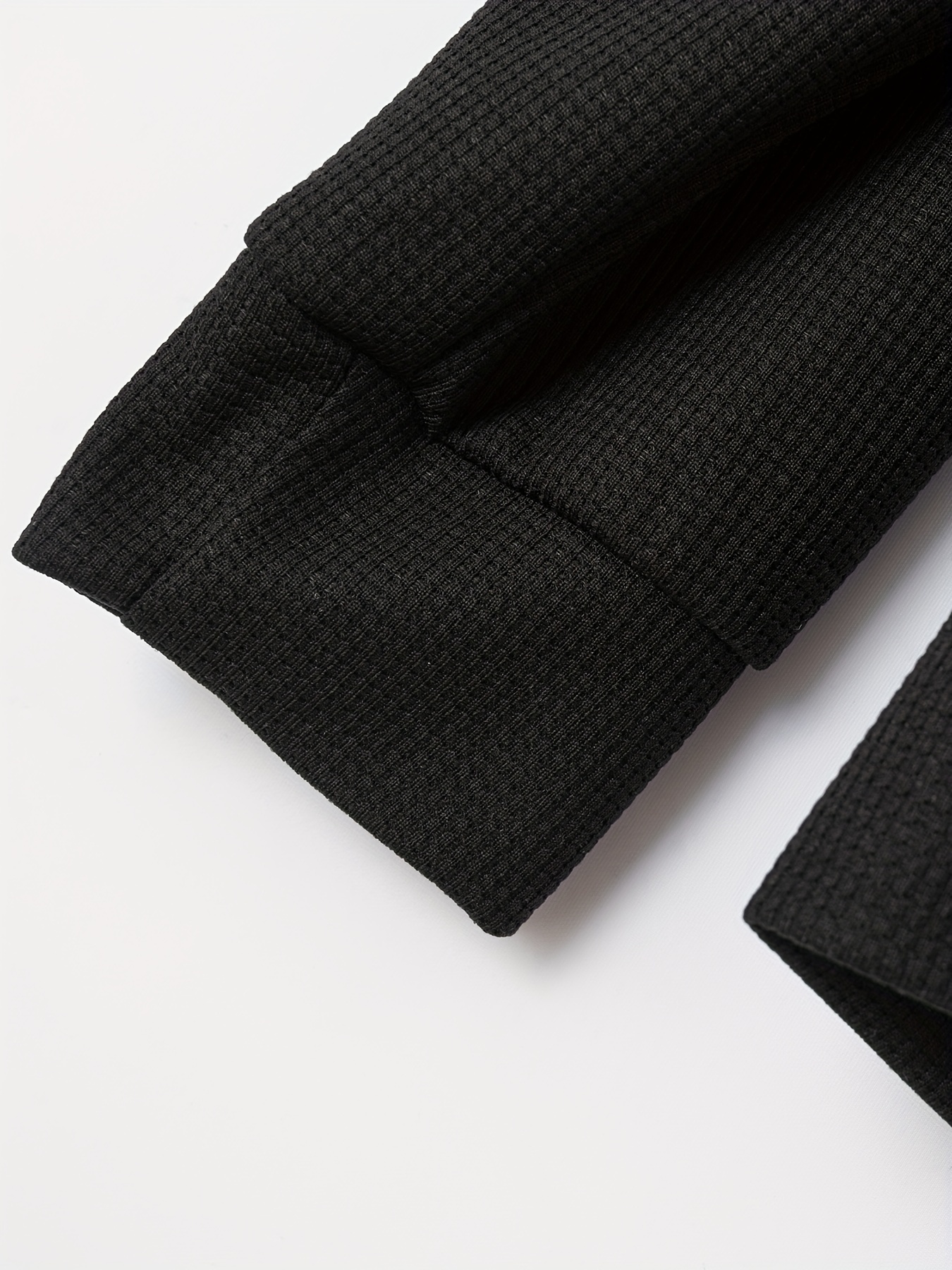 classic design track jacket mens laple casual baseball collar solid color zip up jacket for spring fall details 1