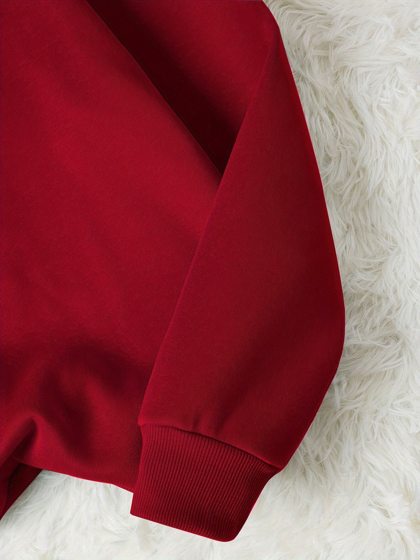 bear letter print loose sweatshirt casual long sleeve crew neck sweatshirt womens clothing details 2