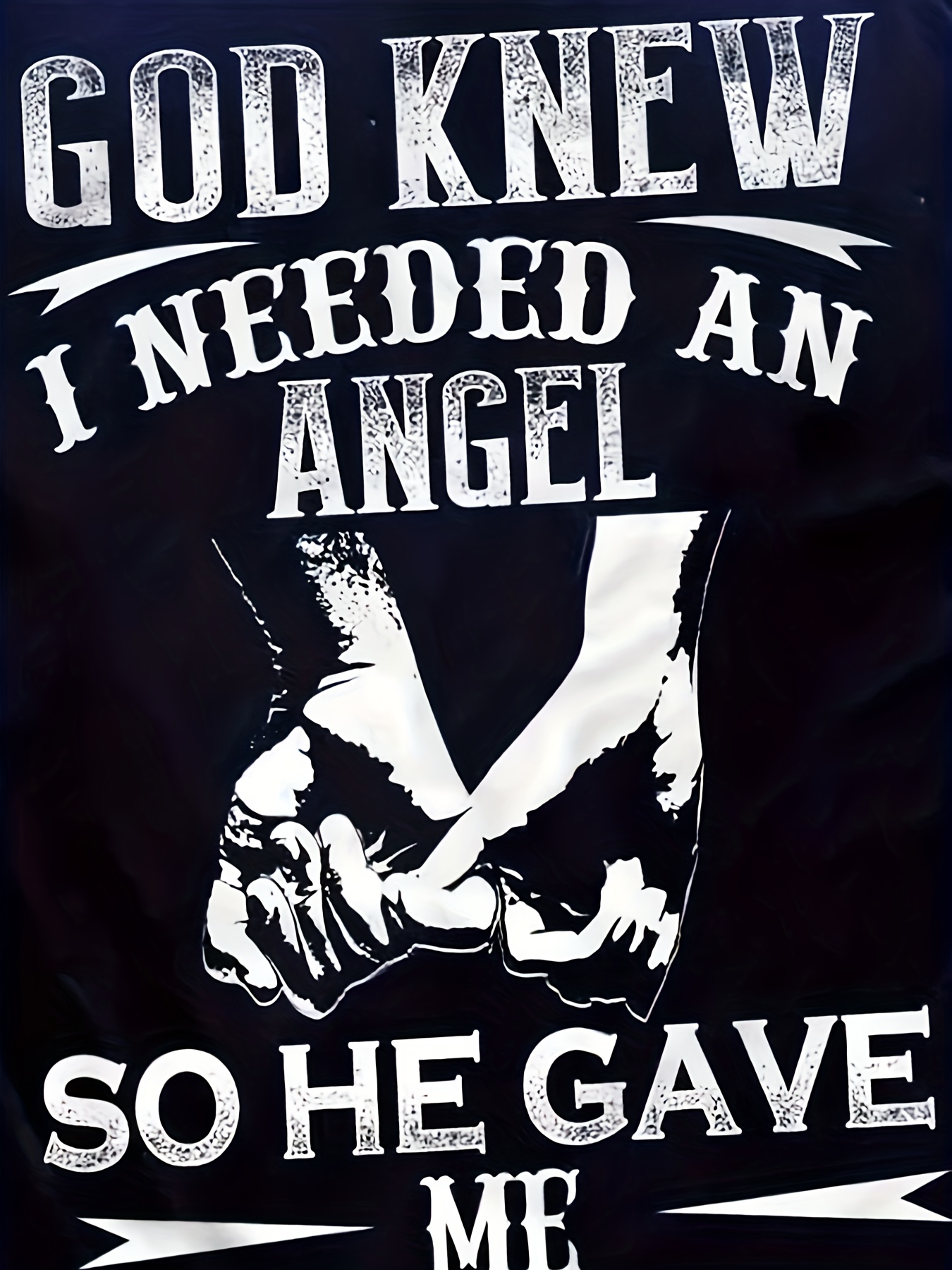 my wife my angel print mens graphic design crew neck novel t shirt casual comfy tees tshirts for summer mens clothing tops for daily vacation resorts details 4