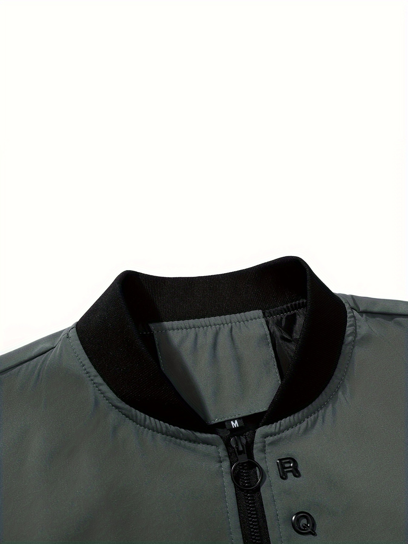 mens casual lightweight jacket with zipper pockets simple bomber jacket details 27