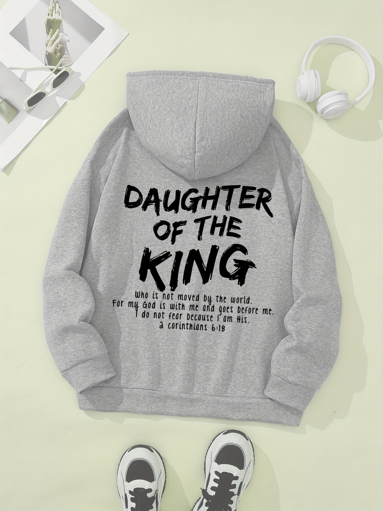 letter print hoodie casual pocket long sleeve drawstring hoodies sweatshirt womens clothing details 10