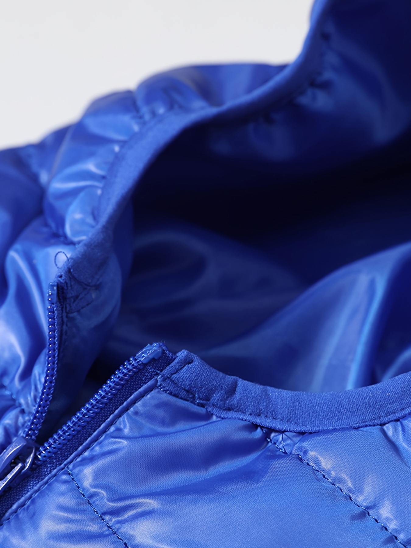 mens thin comfy zip up hooded quilted jacket mens casual padded coat windbreaker for fall winter details 18