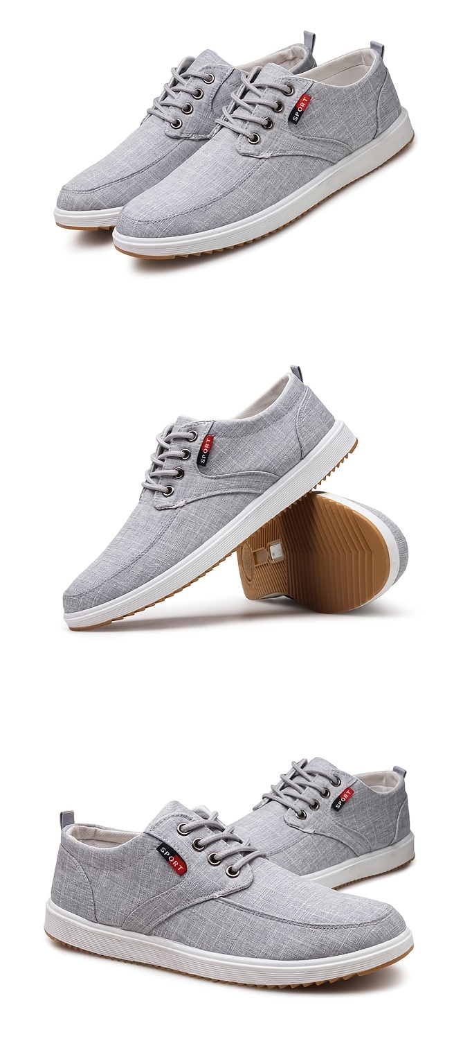 casual canvas shoes men s breathable lightweight anti skid details 6