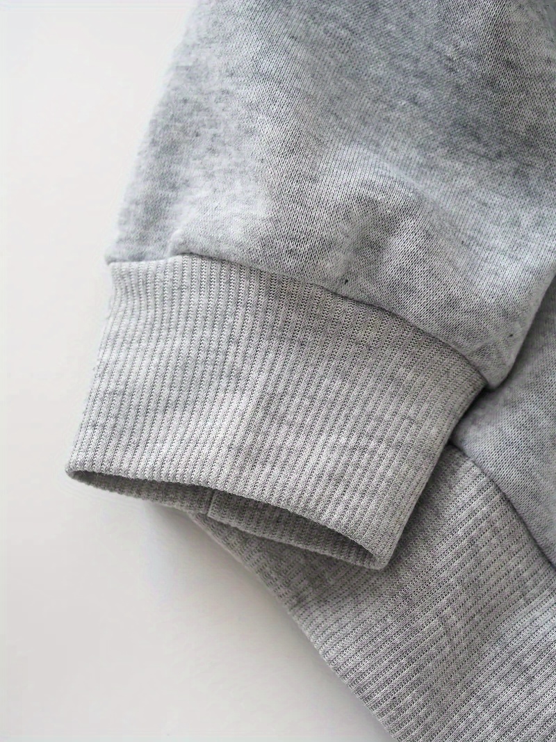 cocl goose letter print sweatshirt vintage long sleeve crew neck sweatshirt womens clothing details 2