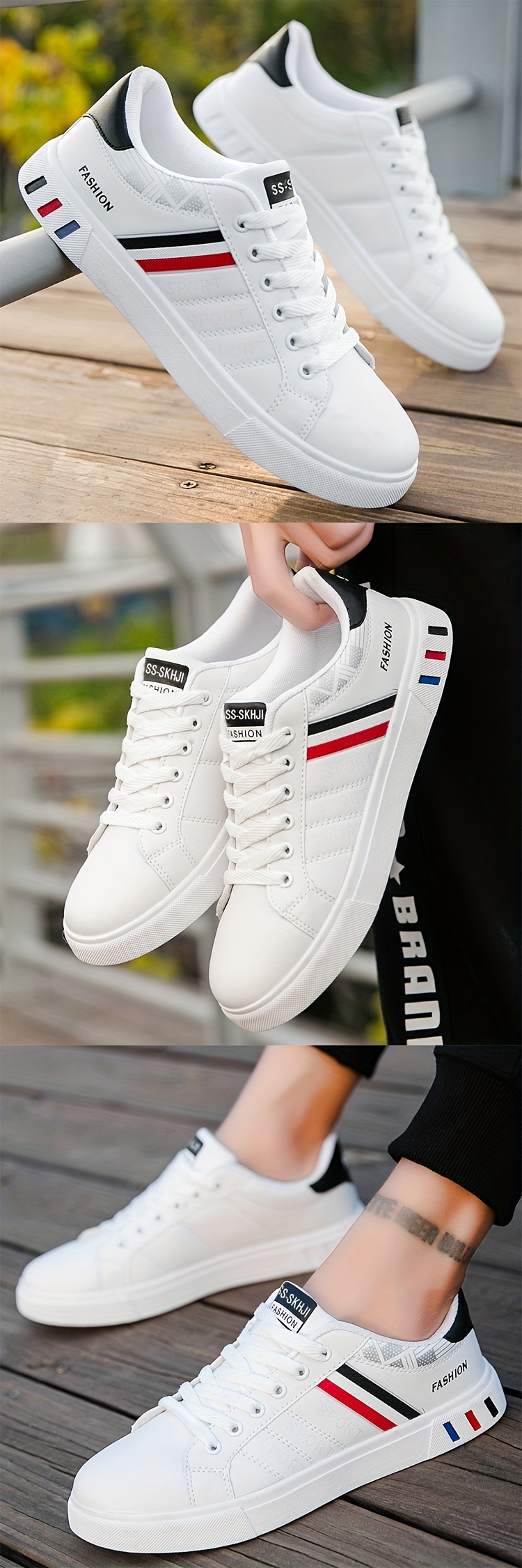 low top skateboard shoes plus size men s trendy street style details 1