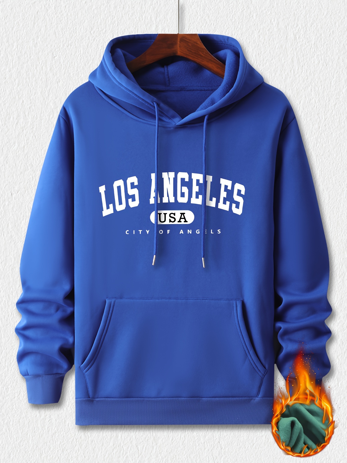 los angeles print hoodie cool hoodies for men mens casual graphic design pullover hooded sweatshirt with kangaroo pocket streetwear for winter fall as gifts details 20