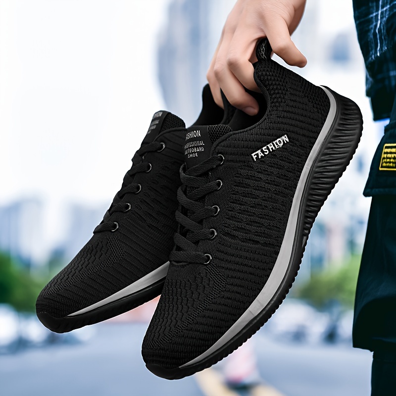 mens lightweight running shoes solid non slip low top lace up outdoor training hiking camping all seasons comfy free shipping on items shipped from temu temu details 0