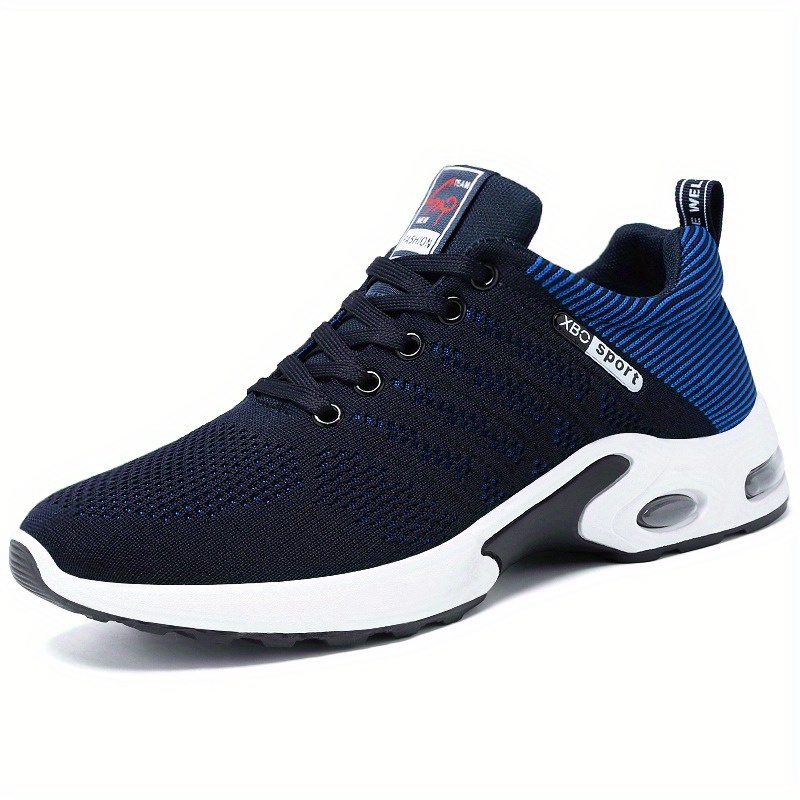 running shoes men s trendy woven knit breathable comfy non details 4