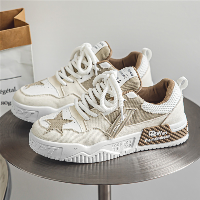 leather skate shoes men s lace solid pu comfy non slip details 9