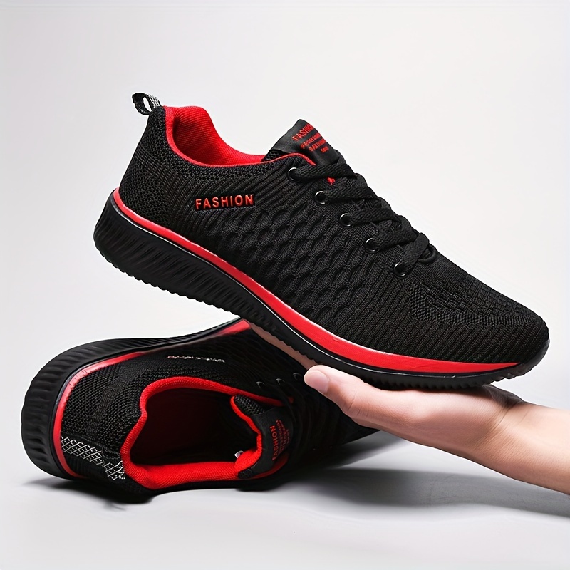 mens lightweight running shoes solid non slip low top lace up outdoor training hiking camping all seasons comfy free shipping on items shipped from temu temu details 9