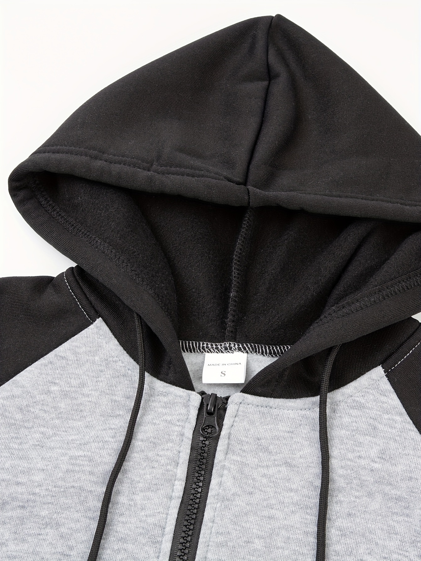 color block mens hooded jacket casual long sleeve hoodies with zipper gym sports hooded coat for winter fall details 10