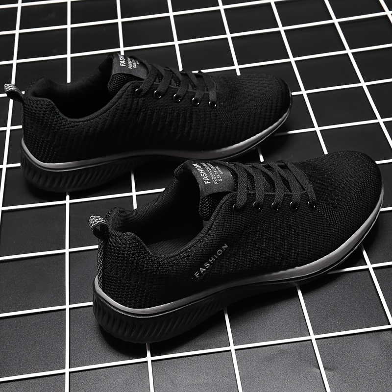 mens lightweight running shoes solid non slip low top lace up outdoor training hiking camping all seasons comfy free shipping on items shipped from temu temu details 5