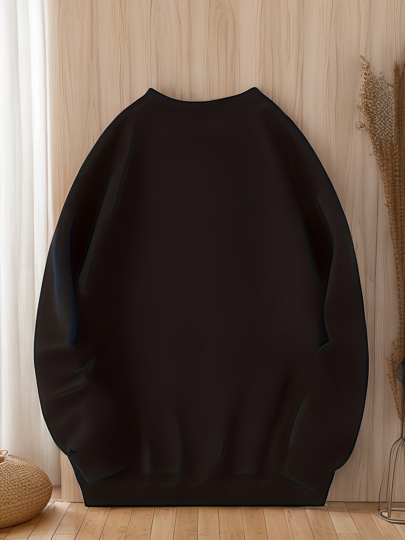 stylish teddy bear print trendy sweatshirt mens casual graphic design slightly stretch crew neck pullover sweatshirt for autumn winter details 1