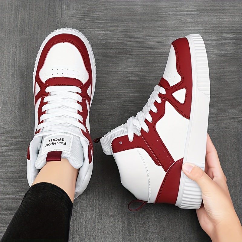 high top casual sneakers women s lace platform soft sole details 2