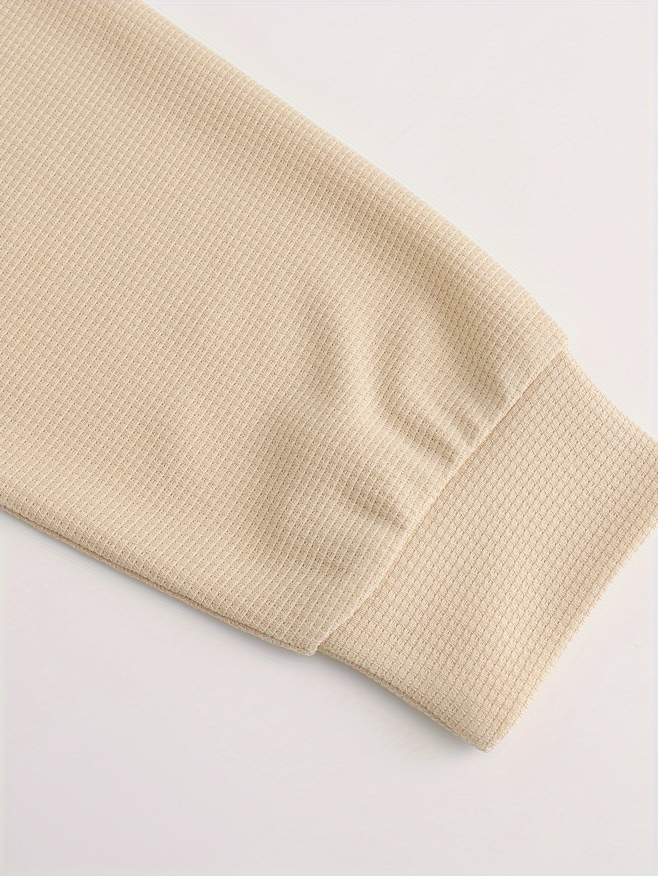 mens stylish loose solid sweatshirt casual slightly stretch breathable crew neck long sleeve top for spring fall outdoor details 11