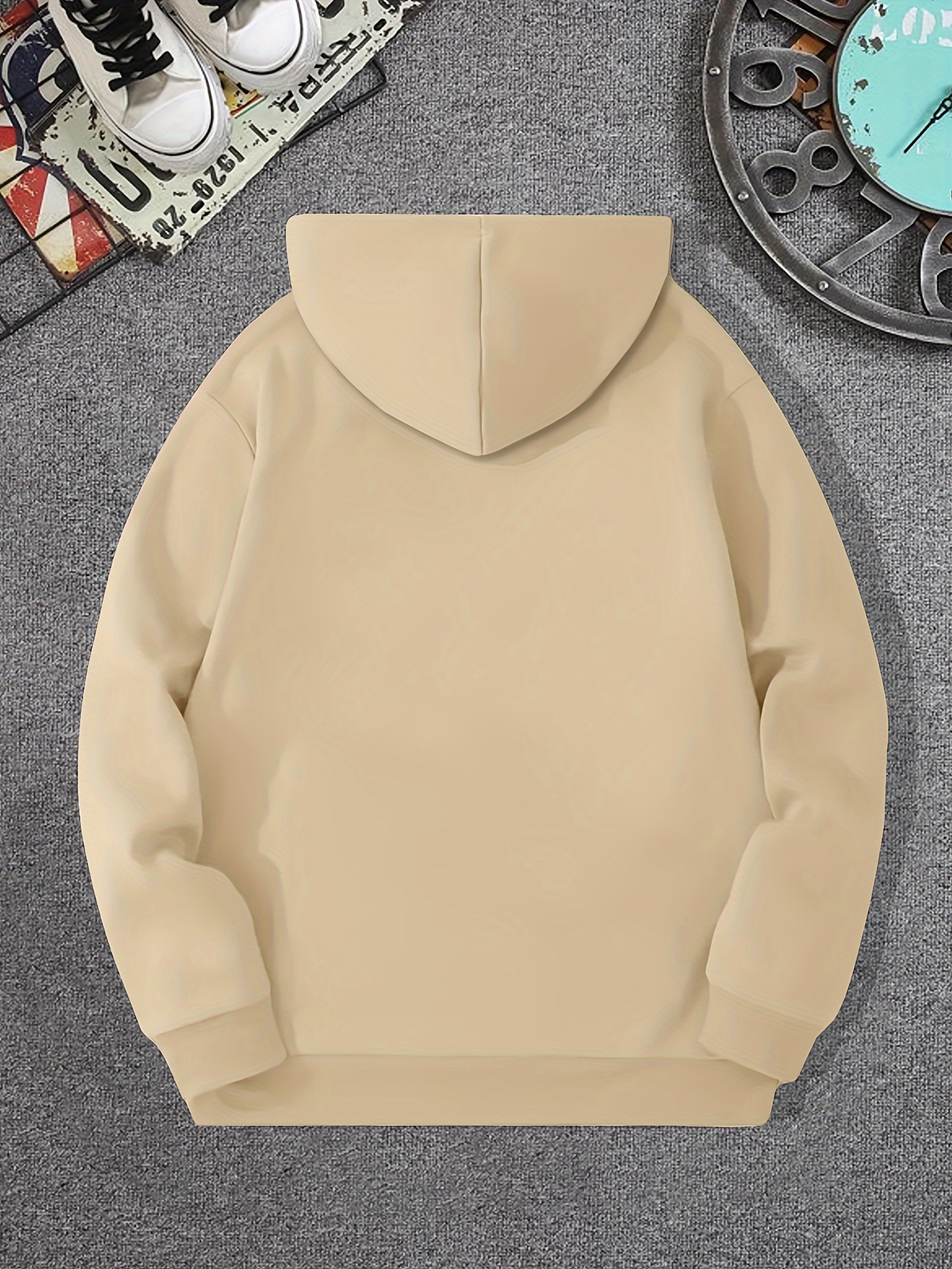 spider print mens pullover round neck long sleeve hooded sweatshirt pattern loose casual top for autumn winter mens clothing as gifts details 6