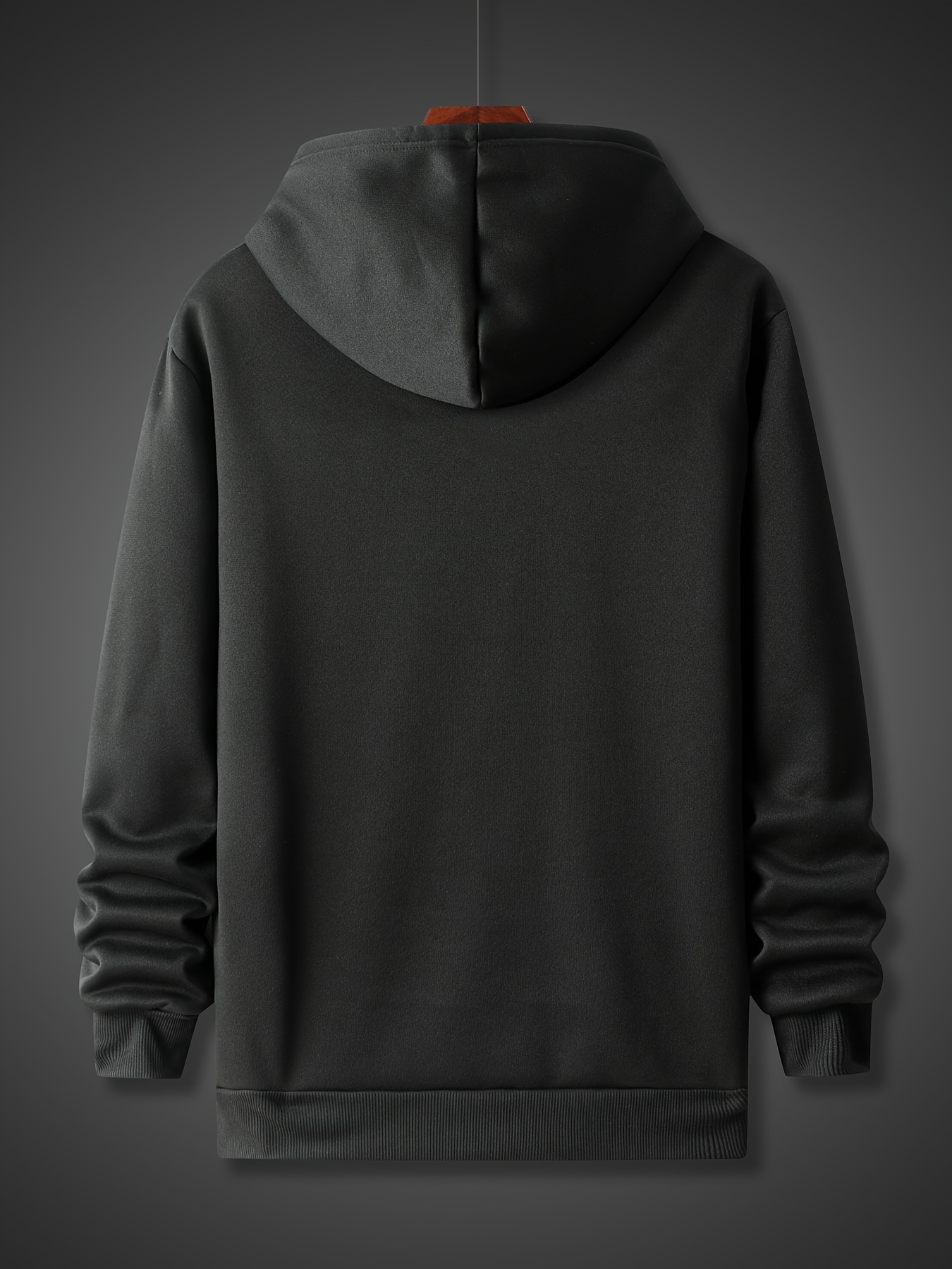 music note pattern mens trendy comfy hoodie casual slightly stretch breathable hooded sweatshirt for outdoor details 36