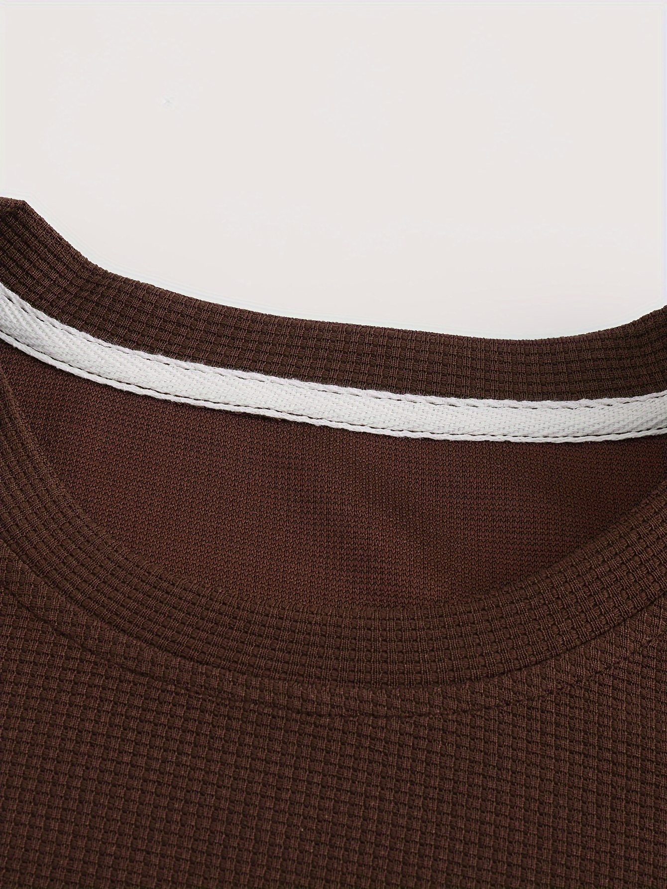 mens stylish loose solid sweatshirt casual slightly stretch breathable crew neck long sleeve top for spring fall outdoor details 33