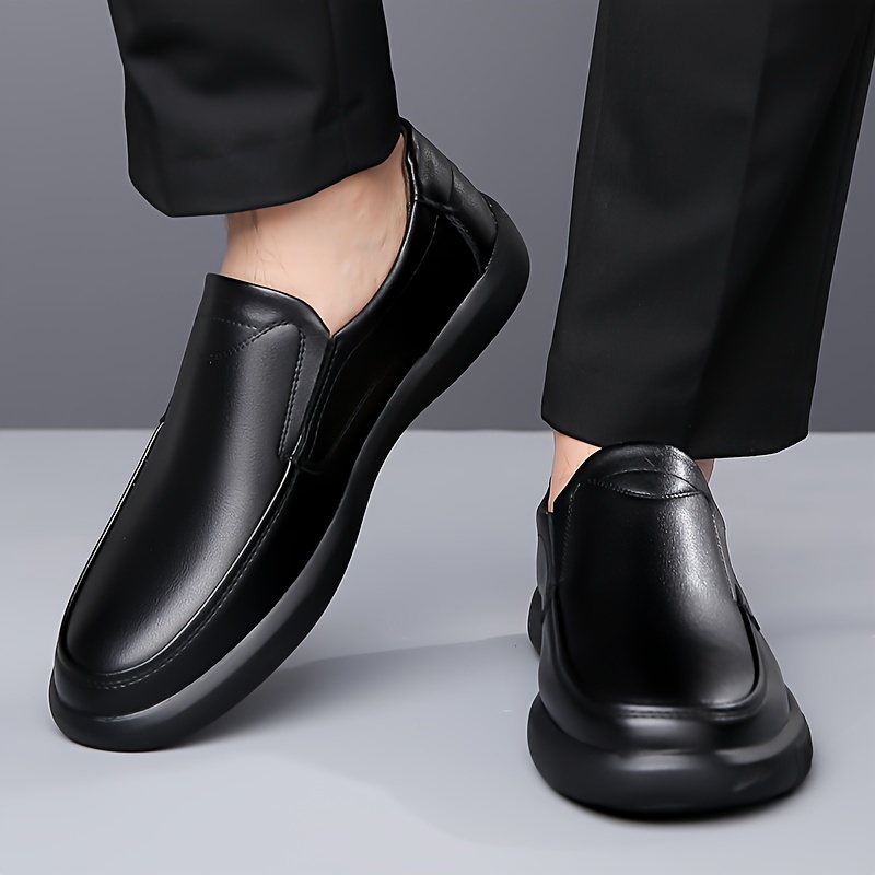 slip loafer shoes men s solid colour comfy non slip rubber details 2