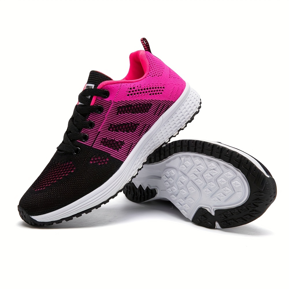 woven mesh sneakers women s flying lace low top round toe details 13