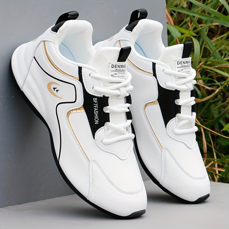 trendy chunky shoes men s comfy non slip lace sneakers men s details 1