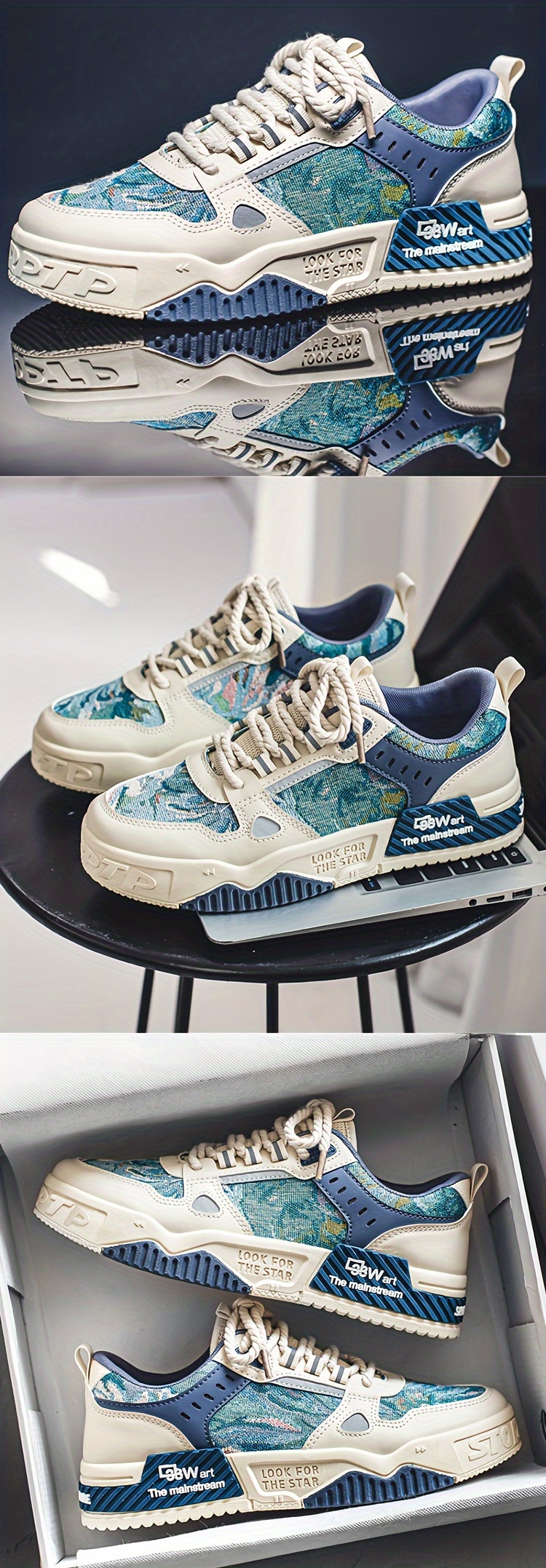 street style skate shoes men s trendy comfy non slip lace details 10