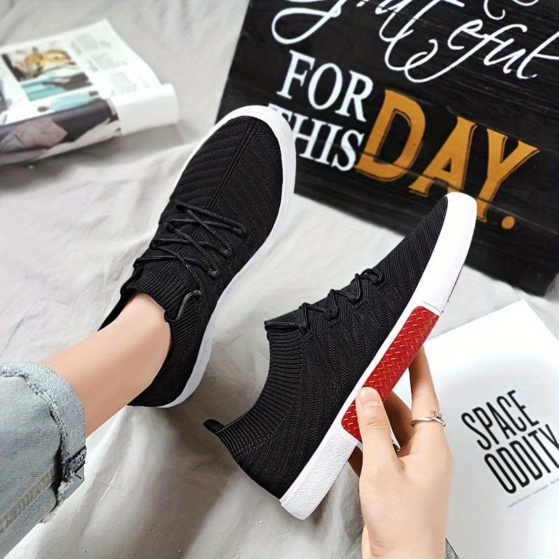 striped skateboard shoes men s trendy woven knit breathable details 10