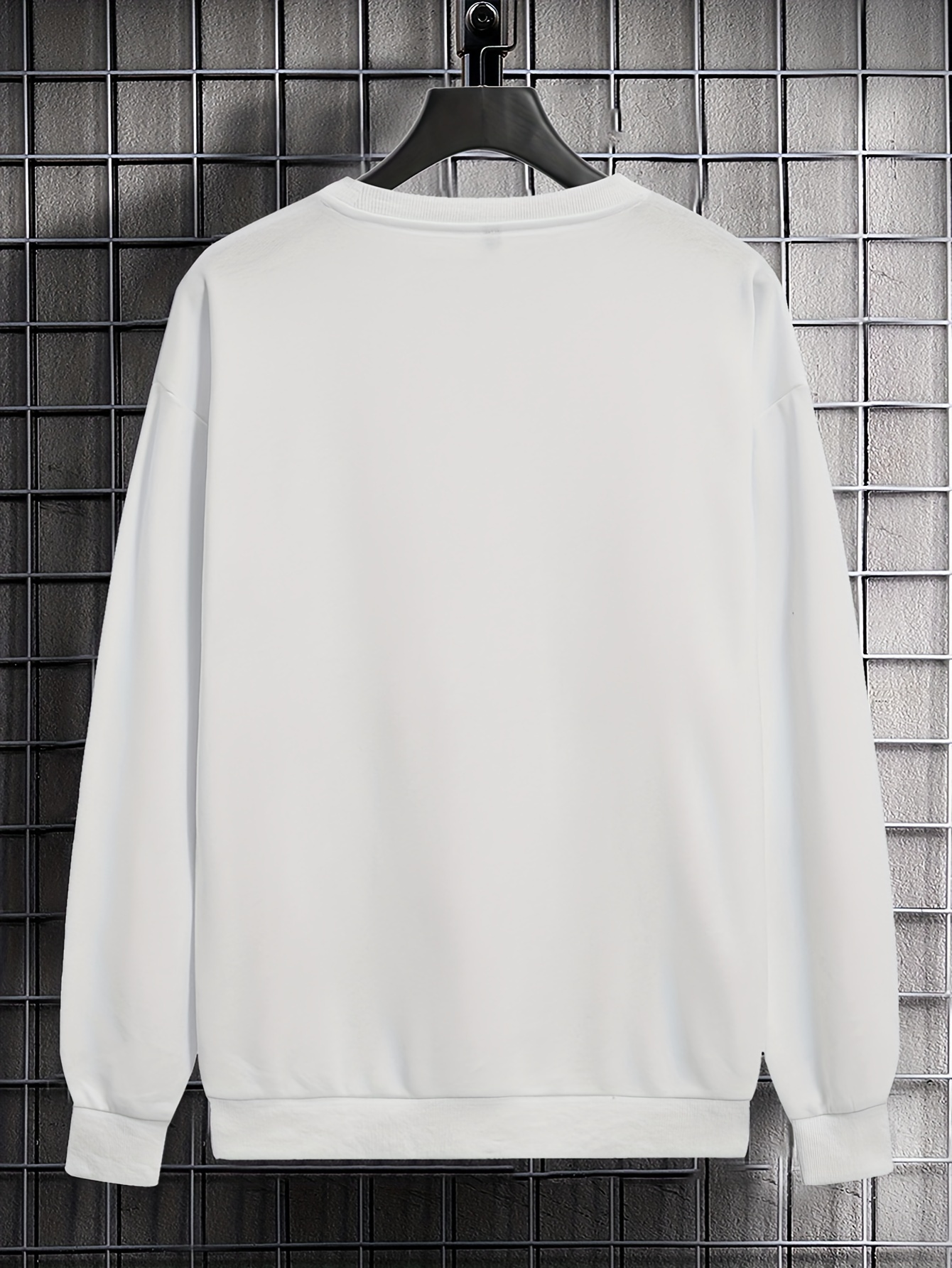 goat print trendy sweatshirt mens casual graphic design crew neck pullover sweatshirt for men fall winter details 6