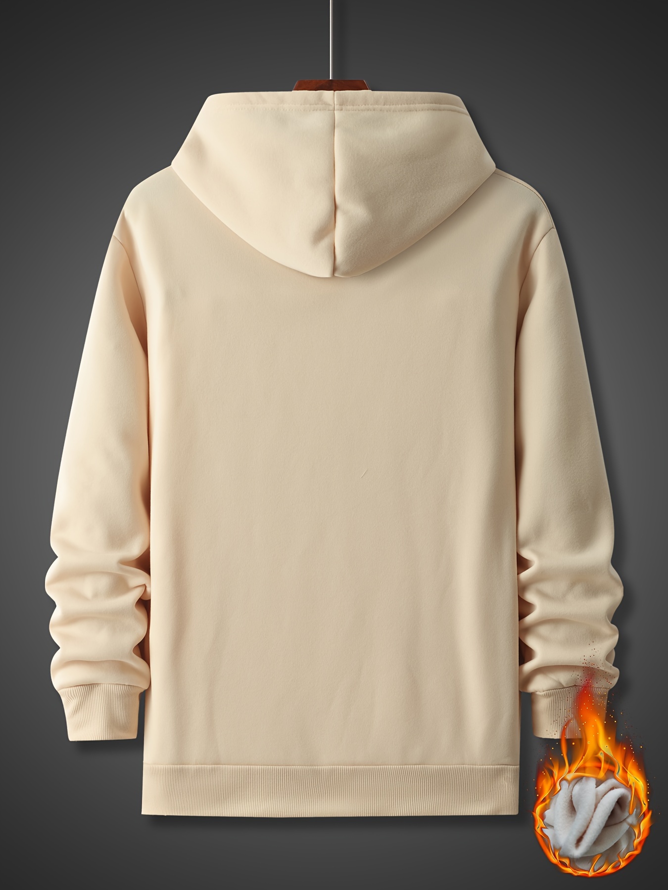 stick figure print mens pullover round neck long sleeve hooded sweatshirt pattern loose casual top for autumn winter mens clothing as gifts details 11