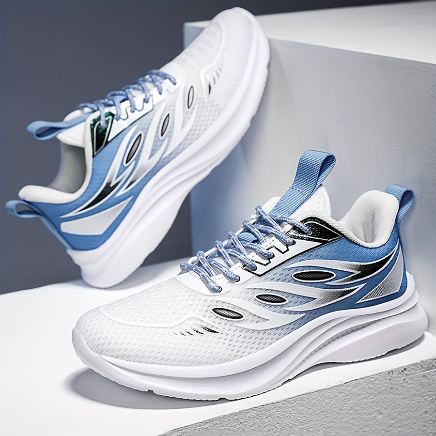 running shoes men s trendy woven knit breathable comfy non details 2