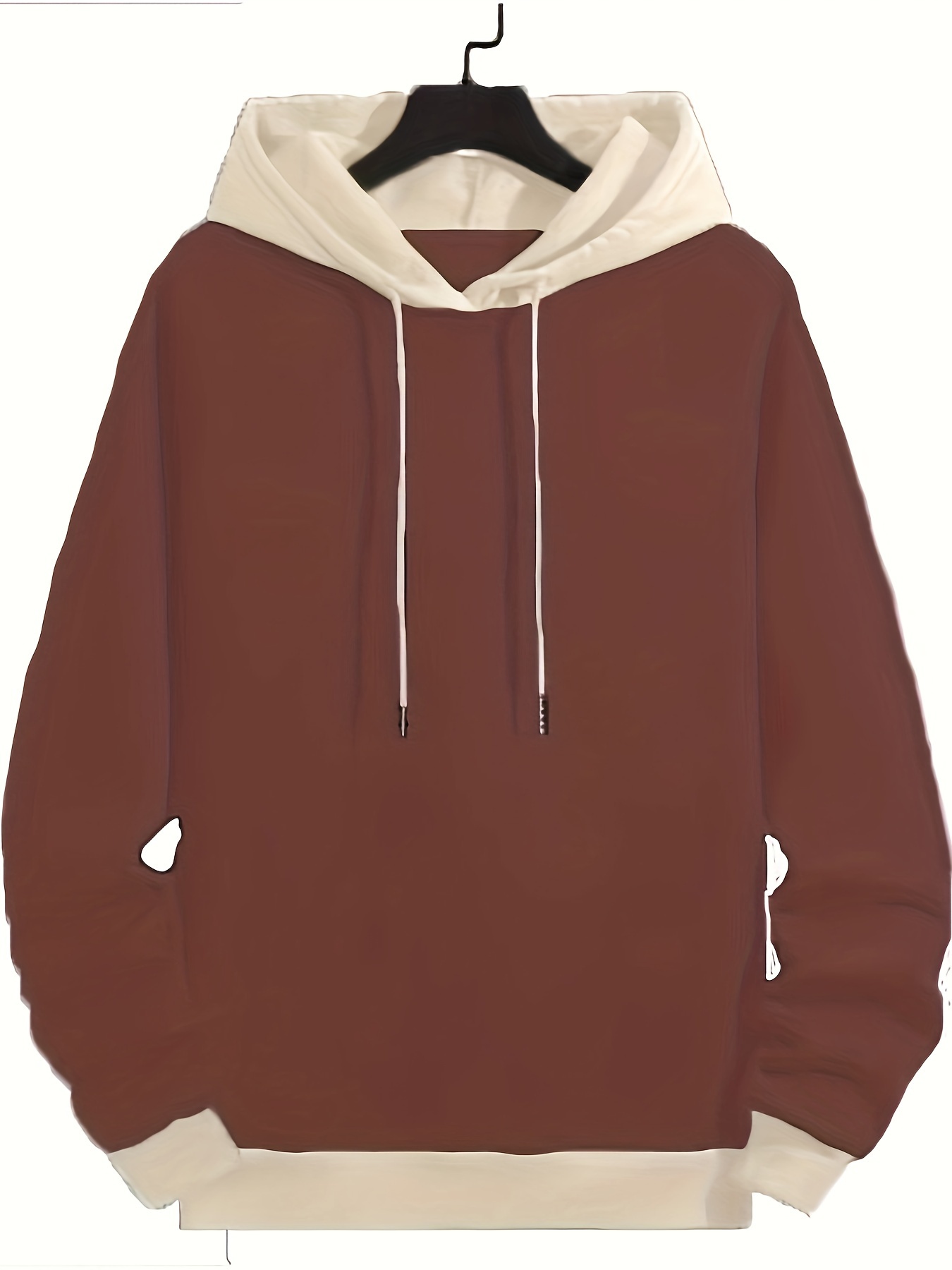 retro color block streetwear cool hoodies for men mens casual graphic design pullover hooded sweatshirt for winter fall as gifts details 2