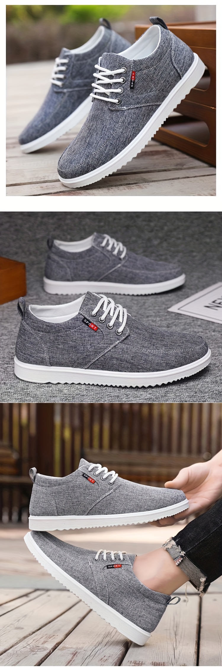 mesh skate shoes men s casual breathable lightweight lace details 4