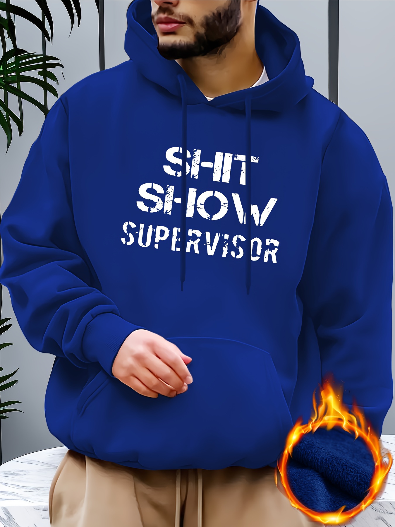 letter print hoodie cool hoodies for men mens casual graphic design pullover hooded sweatshirt with kangaroo pocket streetwear for winter fall as gift details 11