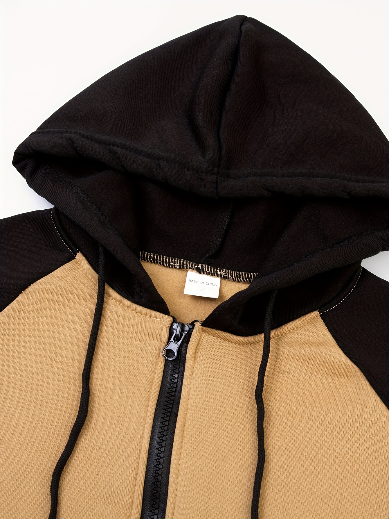 color block mens hooded jacket casual long sleeve hoodies with zipper gym sports hooded coat for winter fall details 16