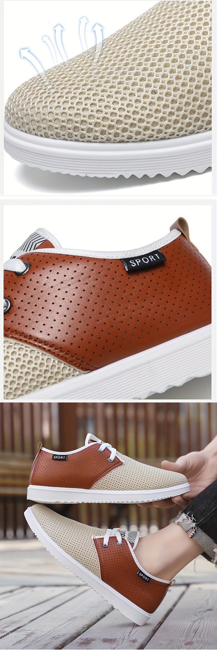 mesh skate shoes men s casual breathable lightweight lace details 1